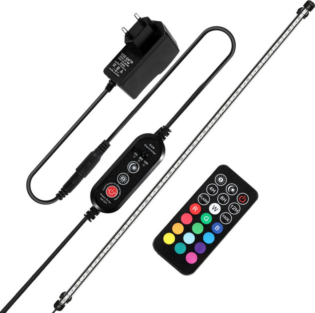 Jopassy 92,5 cm LED acquario lampada serbatoio luce RGB Immagine del prodotto 