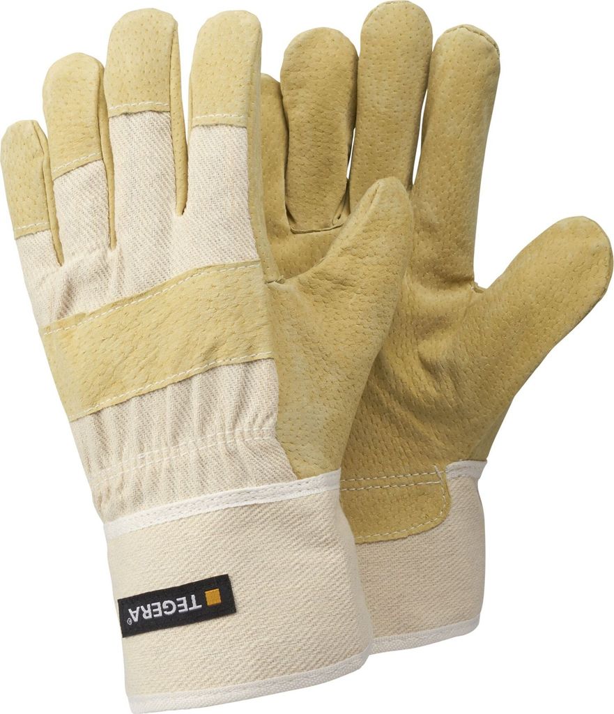 Lederhandschuh TEGERA 33 | 6 Paar weiß, Cat.II, 2122X, Gr. 8