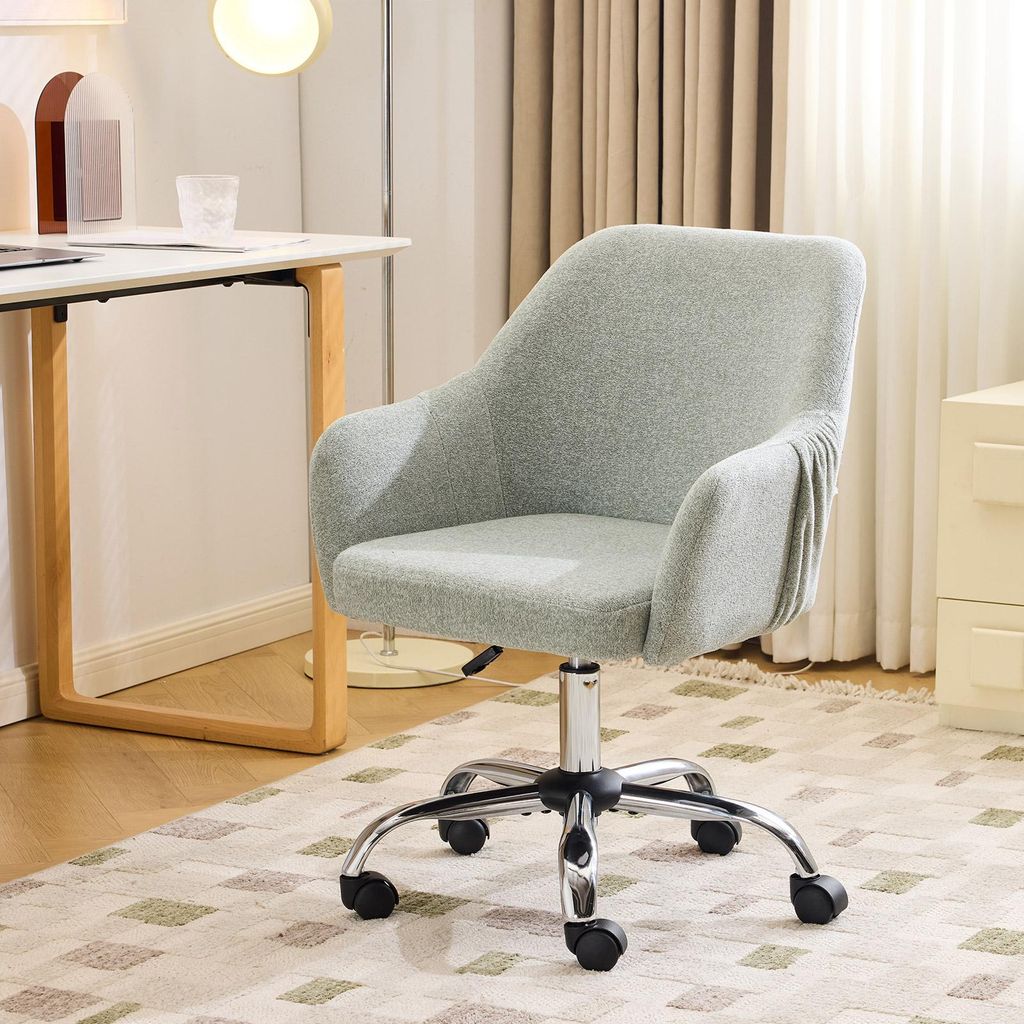 Chaise de bureau avec accoudoirs, chaise pivotante à Image du produit 