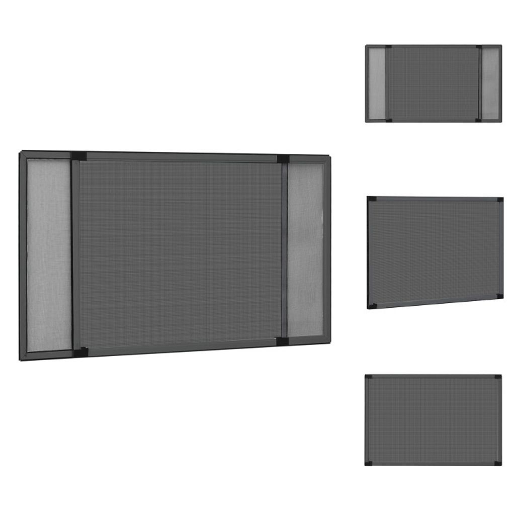 vidaXL Teleskop-Fliegengitter für Fenster Anthrazit (100-193)x75 cm - Fliegengitter