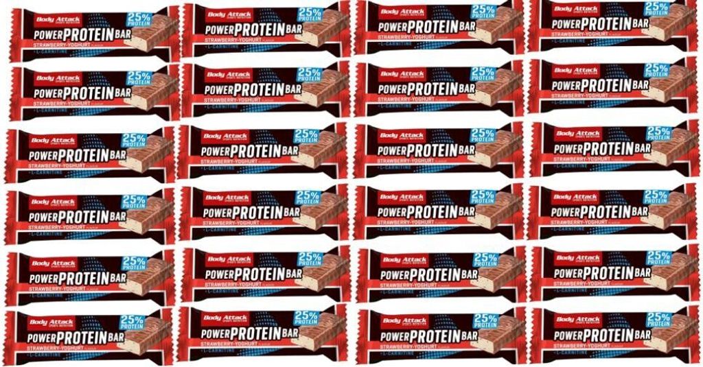 Body Attack Power Protein Bar-24 Riegel a 35 g Strawberry