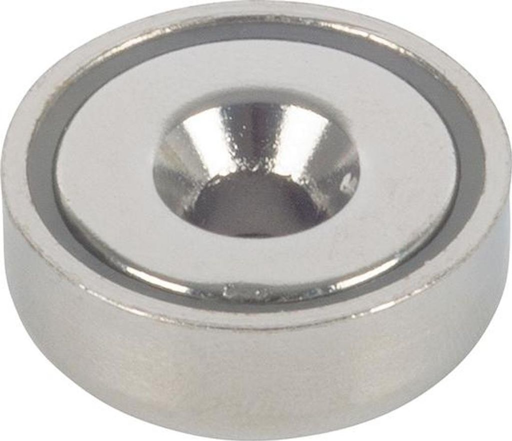 fix-o-moll Topfmagnet Neo.Ø20, H6,9,m.Senkb. Ø4,5 Inhalt: 1