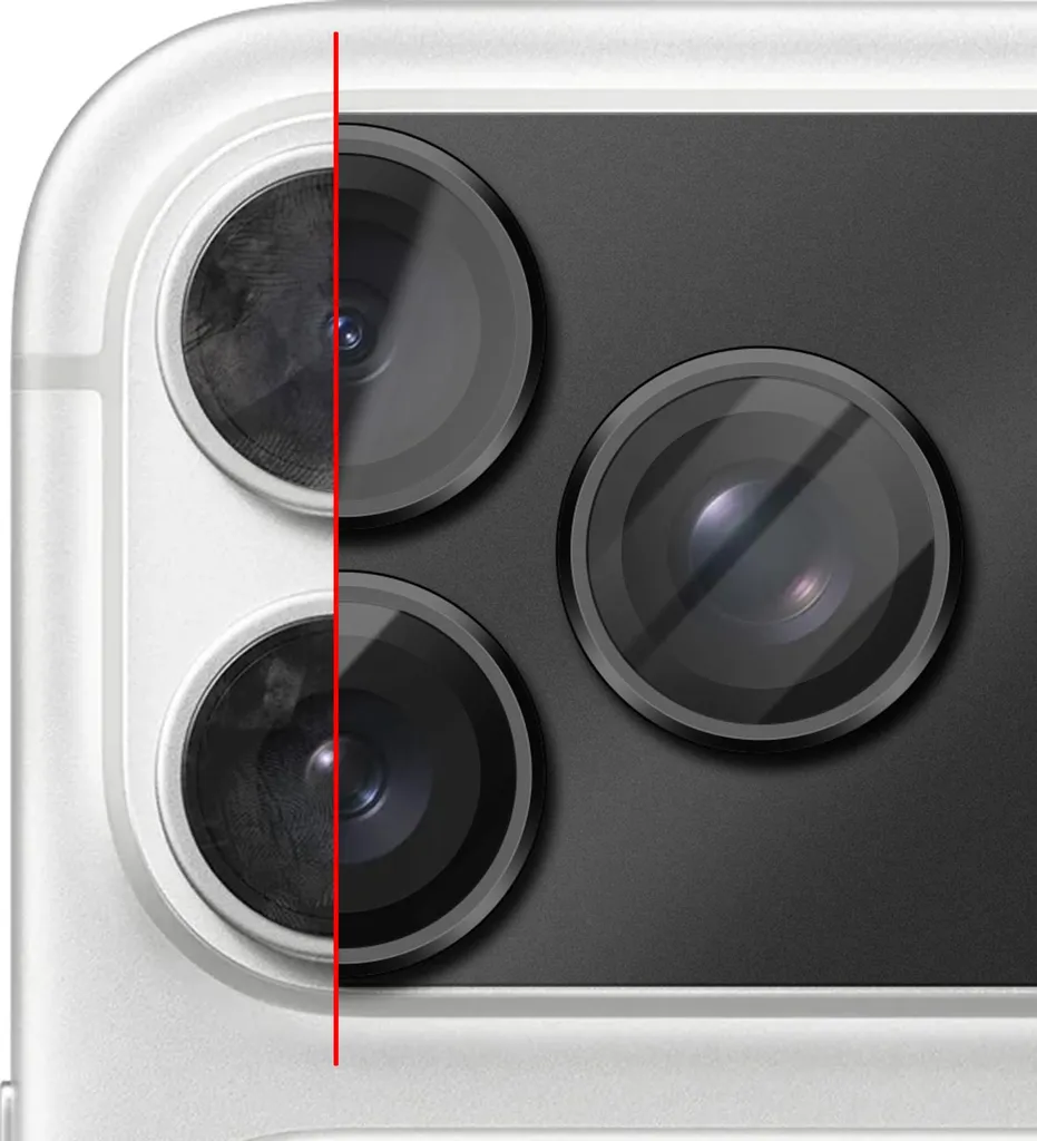 Filtro Protezione Fotocamera iPhone 17 Pro Avizar Alluminio Nero - 4