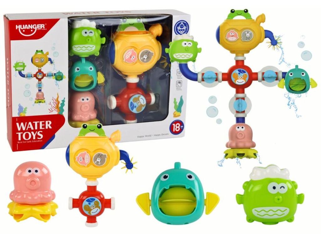 Leantoys Überlaufbadewanne Wasserspielzeug Roboter Saugnäpfe