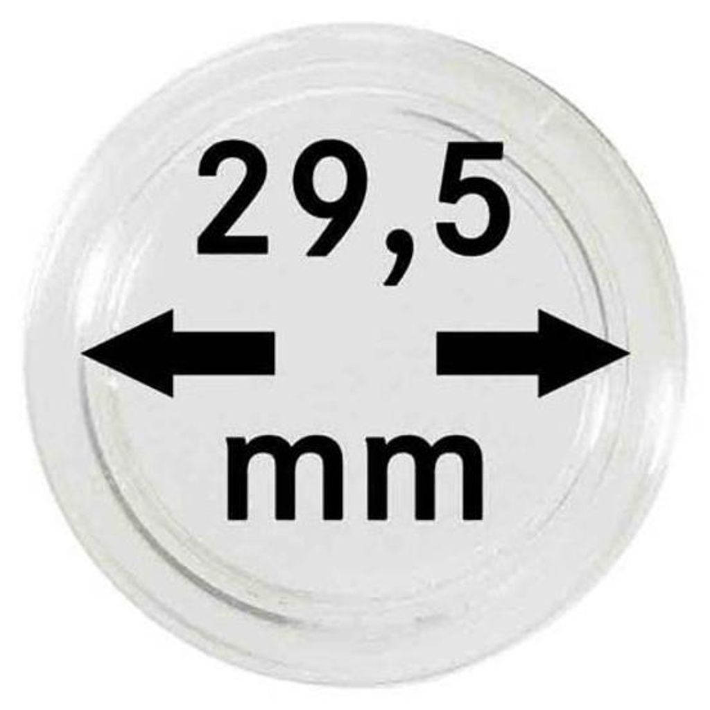Lindner 2250295P Münzkapseln 29,5 mm-10er Pack Produktbild 