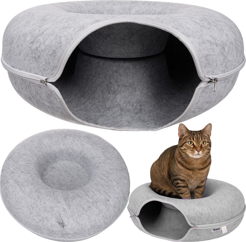 Purlov letto per gatti Ø 51 cm Tunnel Antistress - Grotta Immagine del prodotto 