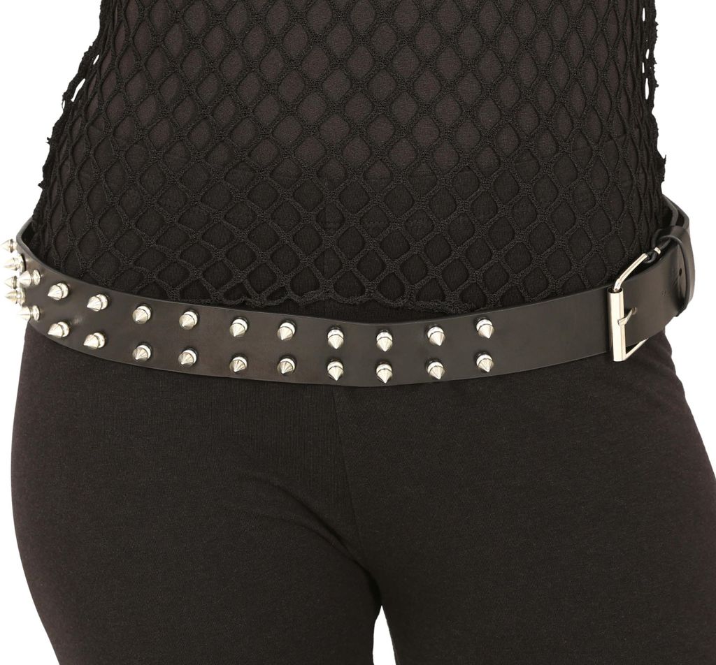 Riem met studs, punk accessoire, carnavalsoutfit, Productafbeelding 