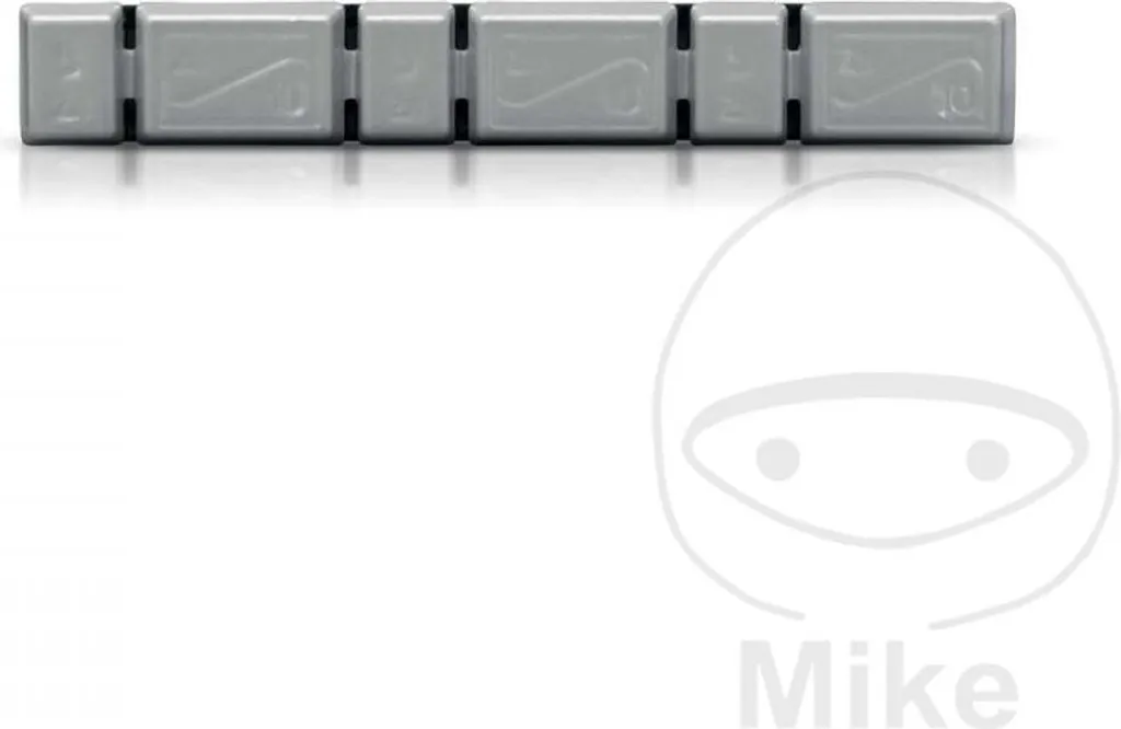 Masses d'équilibrage adhésives 45g en acier argenté pour jante alu x100