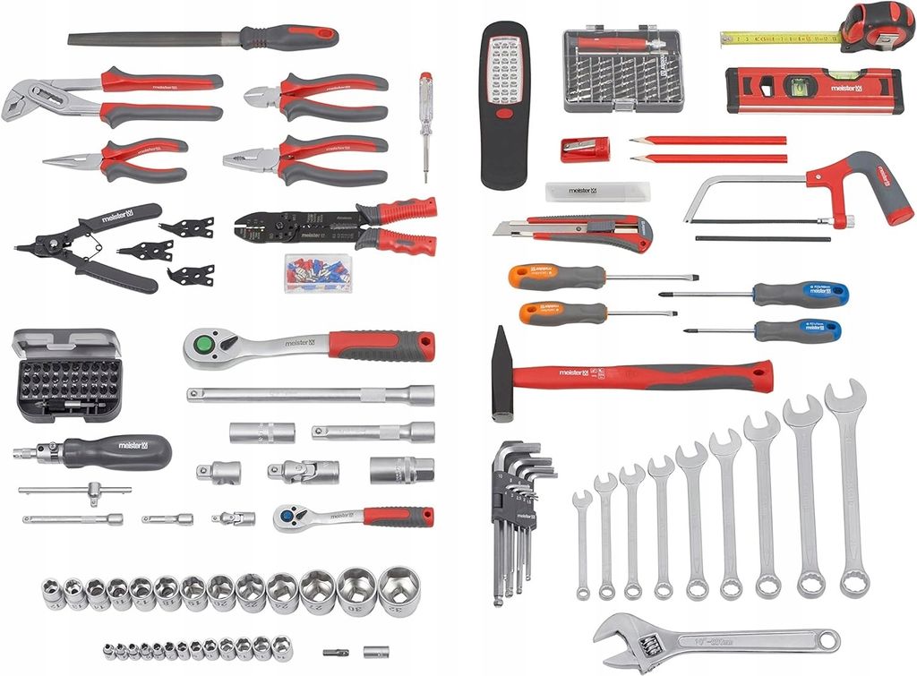 Meister Werkzeugtrolley 156-teilig - Werkzeug-Set - Mit Produktbild 5