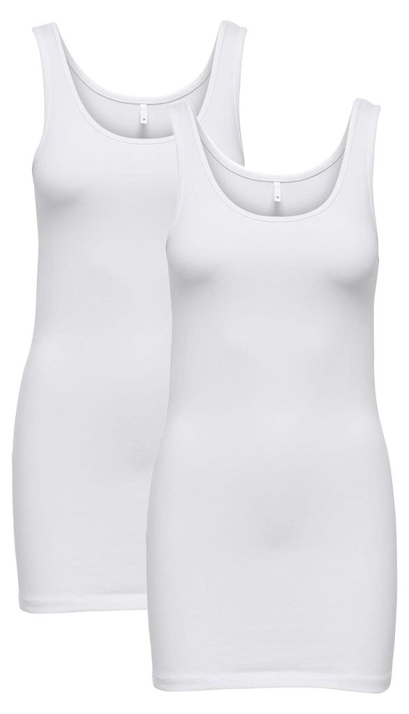 ONLY Langes Tank Top 2-er Stück Pack Ärmelloses Shirt Basic Produktbild 