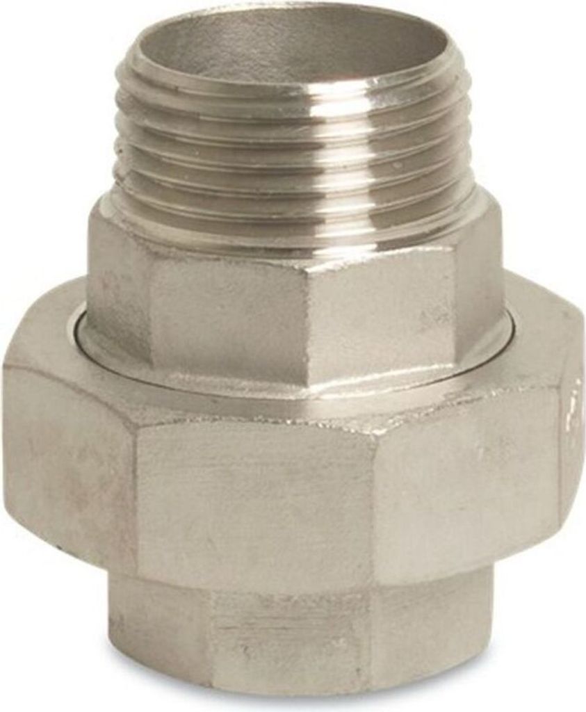 Gewindefitting Edelstahl Verschraubung 3/4" IG x 3/4" AG Typ konisch