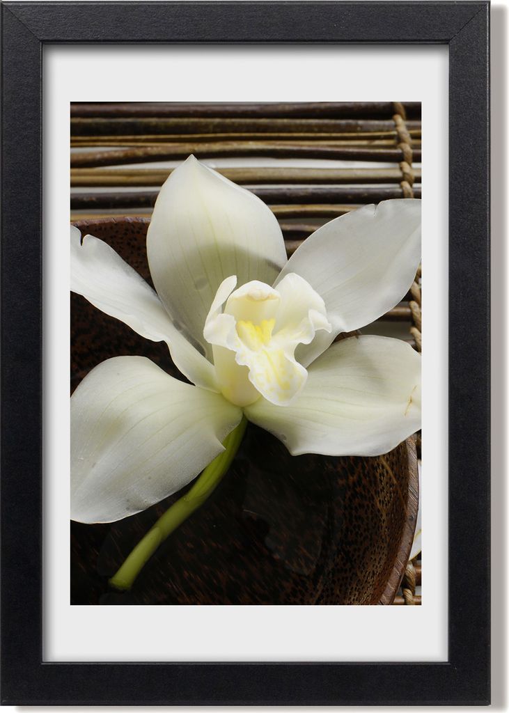 Bild 20x30 MDF-Rahmen, Wandkunst Orchidee