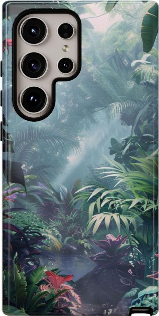 Üppige Tropenlandschaft – Hülle Kompatibel mit Galaxy S24 Ultra