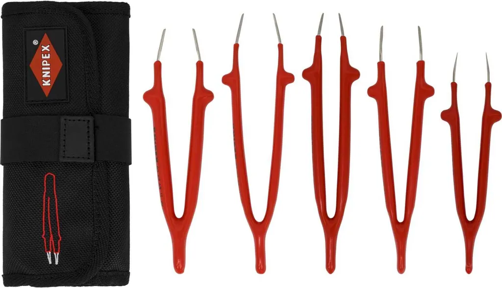 Set Professionale KNIPEX 92 00 04 - 5 Pinzette Isolate VDE 1000V