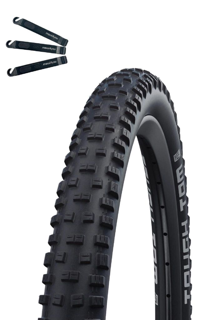 1 x Schwalbe Tough Tom Fahrradreifen Active Line K-Guard Schwarz 57-622 (29 x 2.25) inkl. maxxi4you Reifenheber
