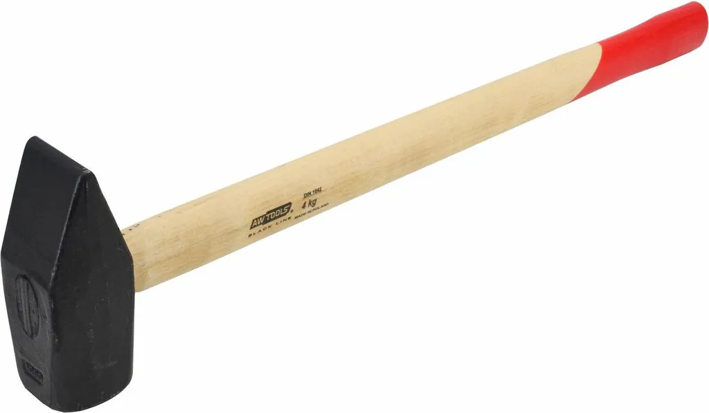 Awtools Masse 4.0kg avec Manche en Bois de la Série Schwarze Linie