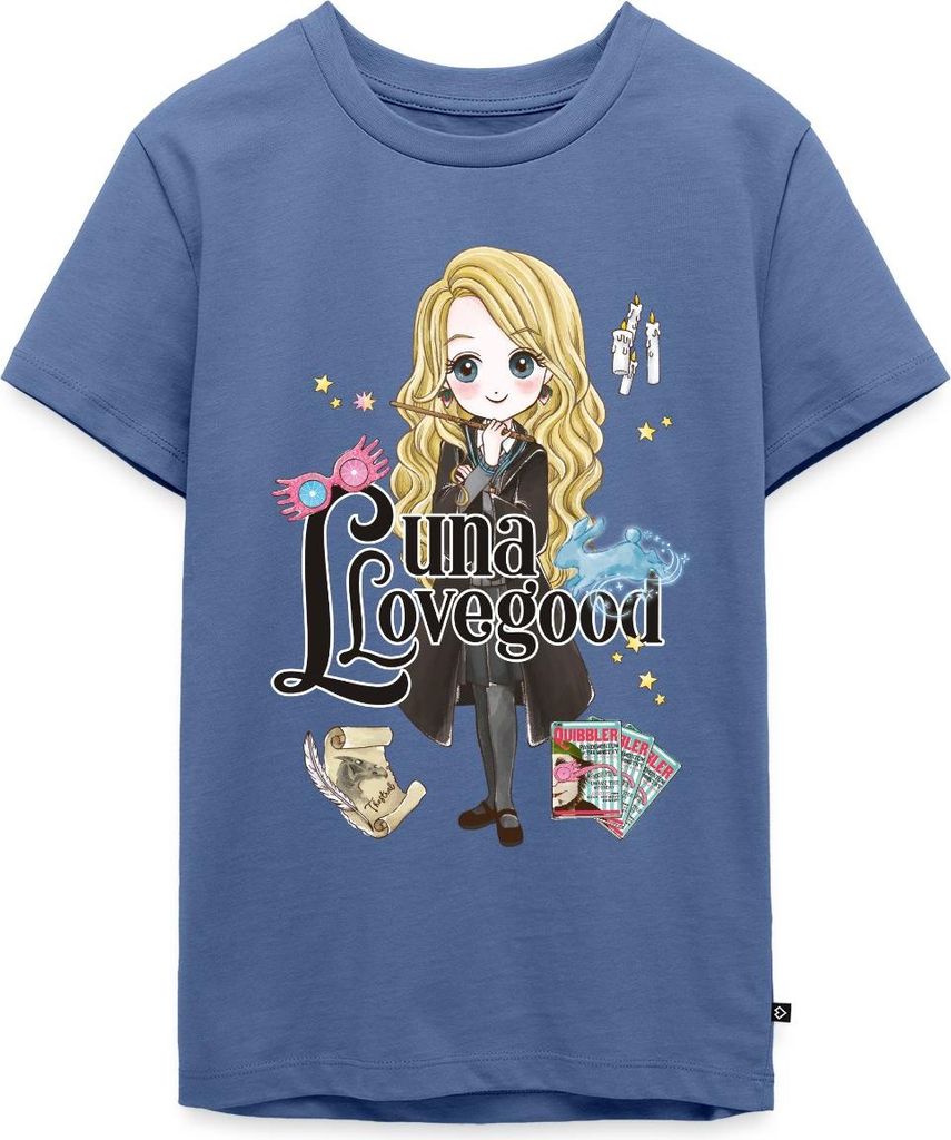 Spreadshirt Harry Potter Luna Lovegood Teenager Premium T-Shirt, 158/164 (12 Jahre), Taubenblau