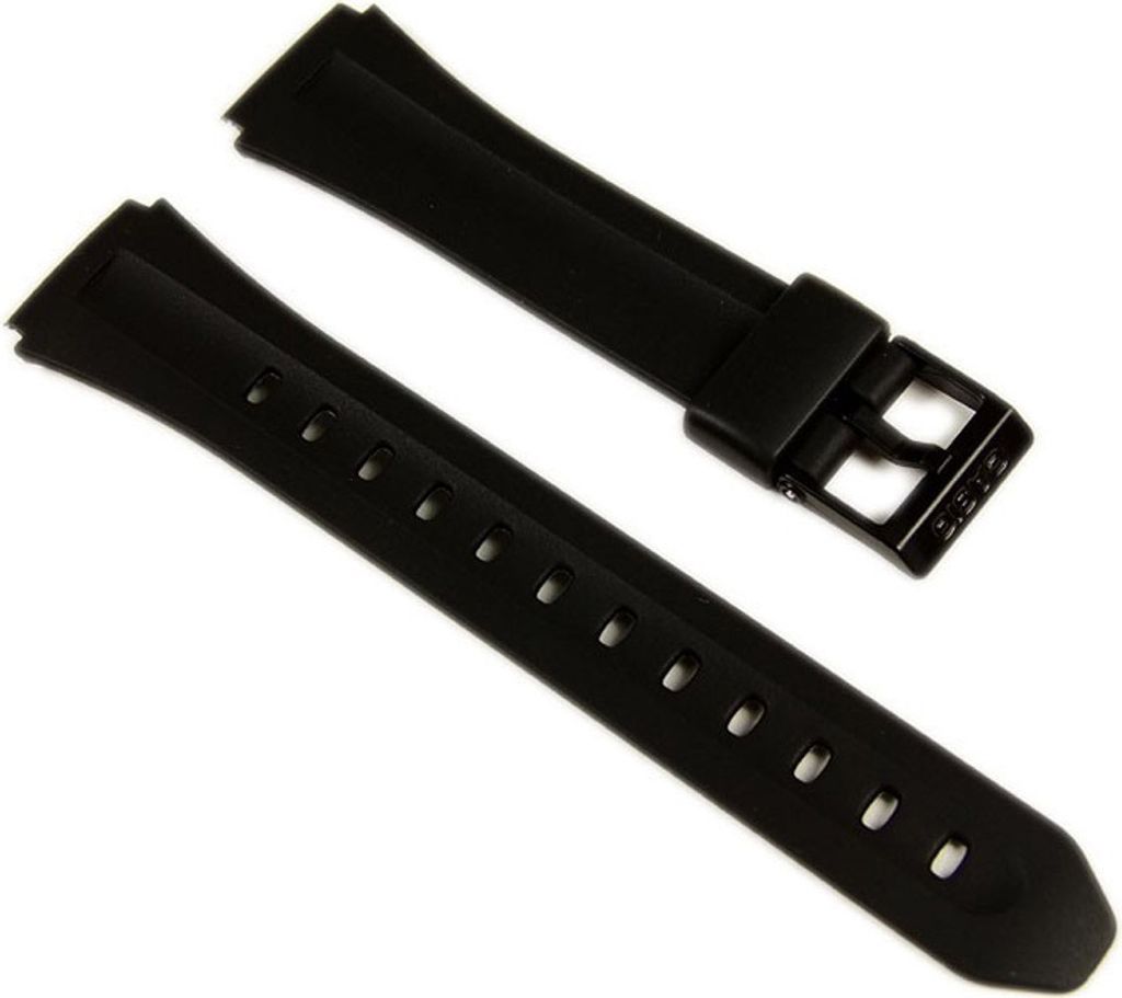 Casio Ersatzband Uhrenarmband Resin 18mm schwarz F-201 Produktbild 