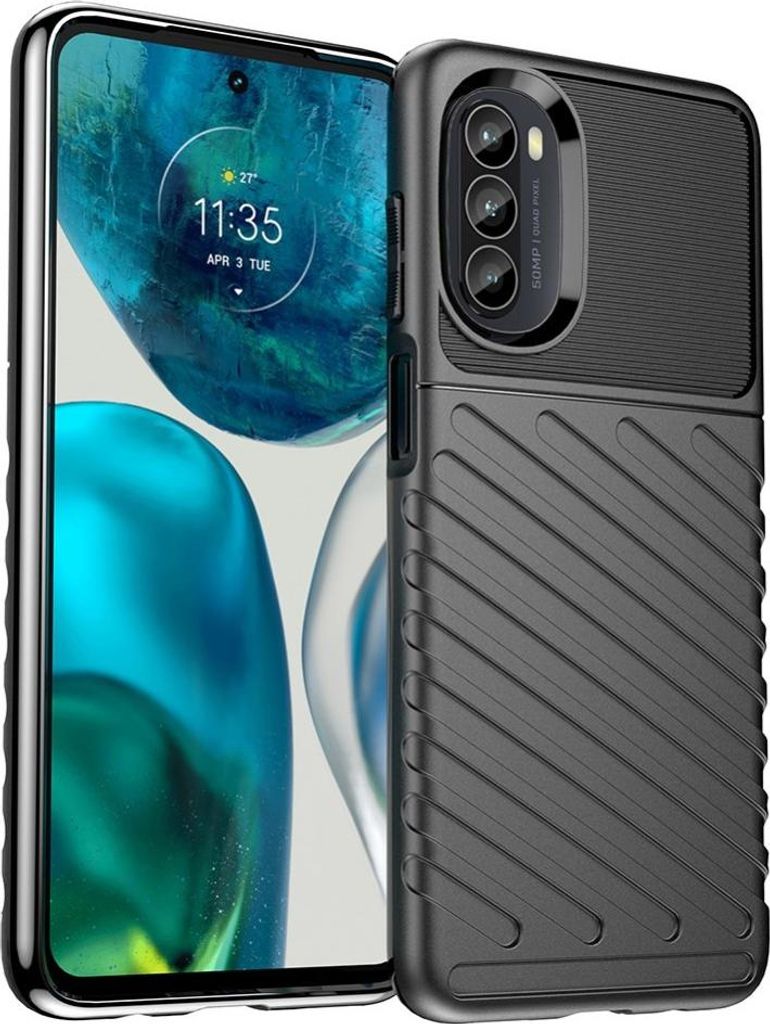 Motorola Moto G52 Hülle - Coverup Panzer Shield TPU Back Cover - Schwarz