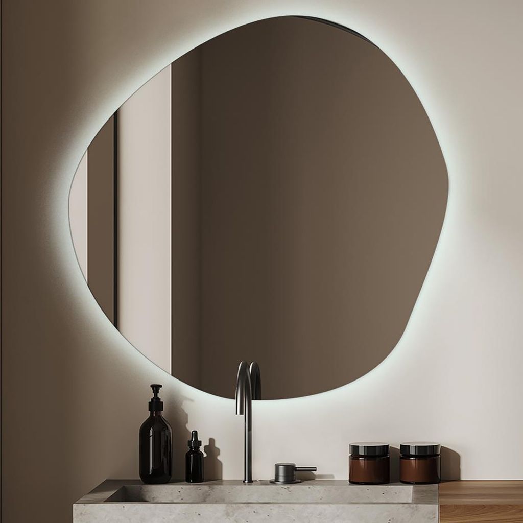 Spiegel mit Beleuchtung - Unregelmäßige Form