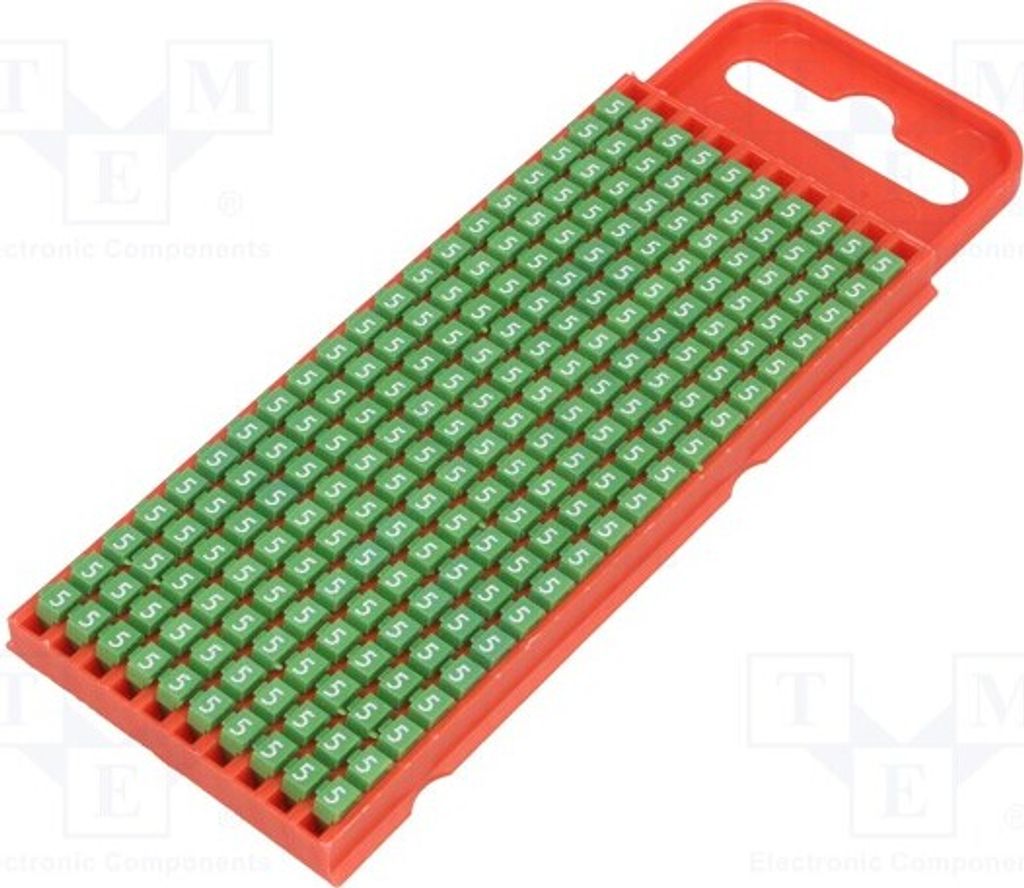 200x Kennzeichnungkierer für Kabel und Leitungen grün 561-01655 Kabelmarker 2÷2,8mm