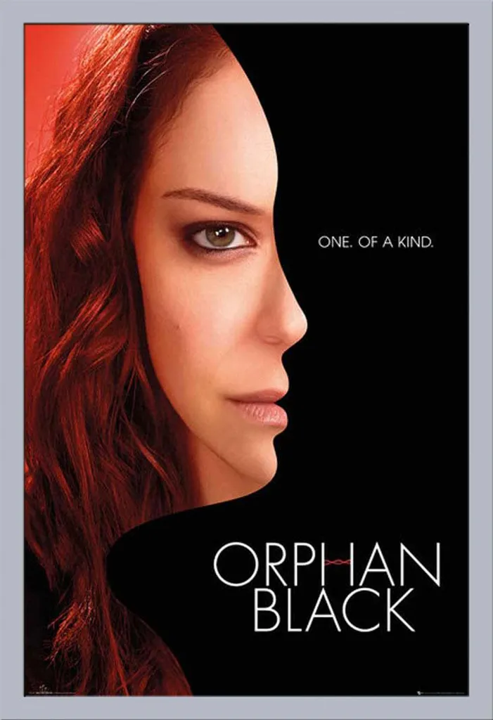 Poster Orphan Black One of a Kind avec cadre Shinsuke Maxi MDF Argent