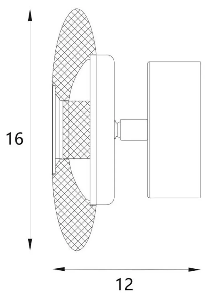 Applique LED Lunaris : solution éclairage doux anti-éblouissement or - 3