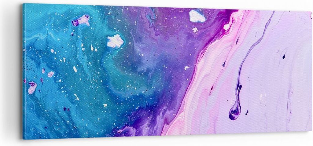Bild auf Leinwand - Leinwandbild - Abstraktion modern - 100x40cm - Wand Bild - Wanddeko - Leinwanddruck - Bilder - Kunstdruck - Wanddekoration - Le...