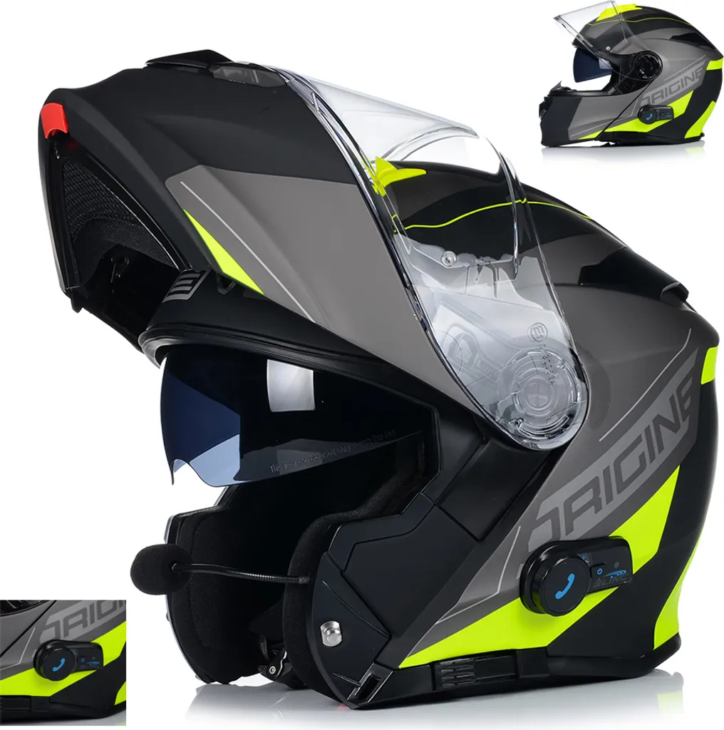 Casque Moto Bluetooth Origine Delta Spike Idéal pour Route et Ville en M