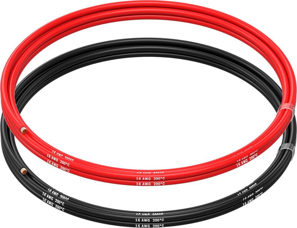 MMOBIEL 16 AWG Silikon Elektronik Kabel - 16 Gauge Verzinnte Kupferkabel 1.5 m
