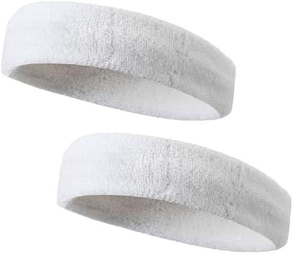 2 Packung Stirnband,Sport Stirnband,schweißband stirn,Stirnband Herren Damen,Baumwolle Kopfband,Stirnband Sommer,Sport Haarband,Schweißabsorbiere...