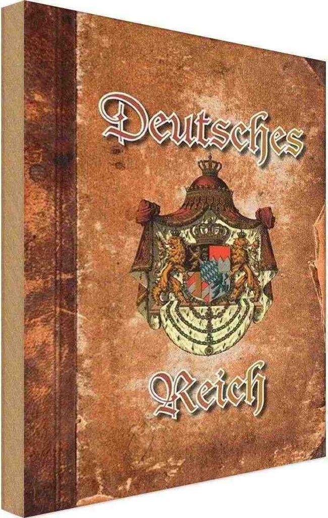 vianmo Holzschild 30x20 cm Deutsches Reich Wappen Flagge Fahne