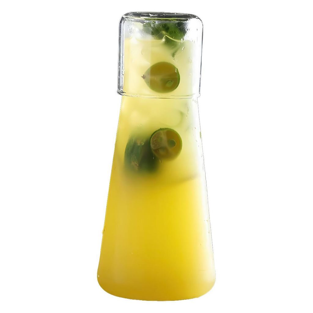 850 ml Klarglas Wasserkaraffe mit Bechern, Nachttisch Produktbild 