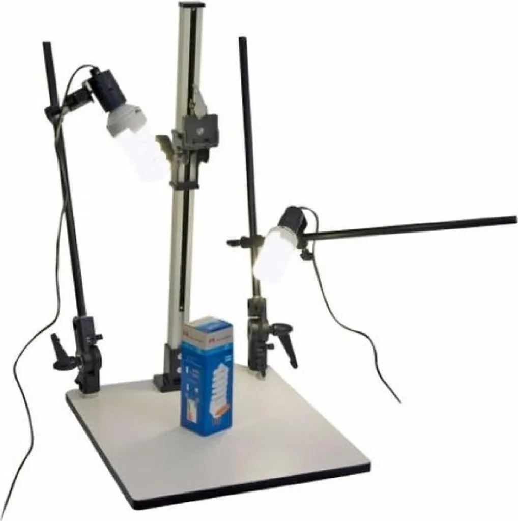 Table photo Falcon Eyes CS-730 avec support caméra et éclairage modulable