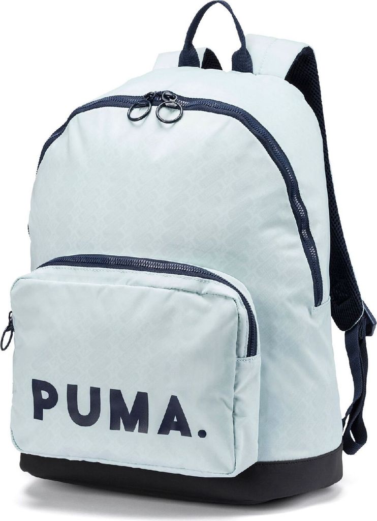PUMA Rucksack mit Laptopfach Originals Backpack Trend Light Sky - Peacoat blau schwarz