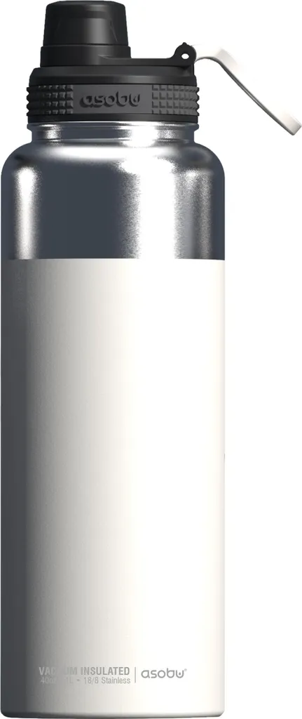 Asobu Mighty Flask Bianco 40oz - Borraccia Termica Outdoor Acciaio