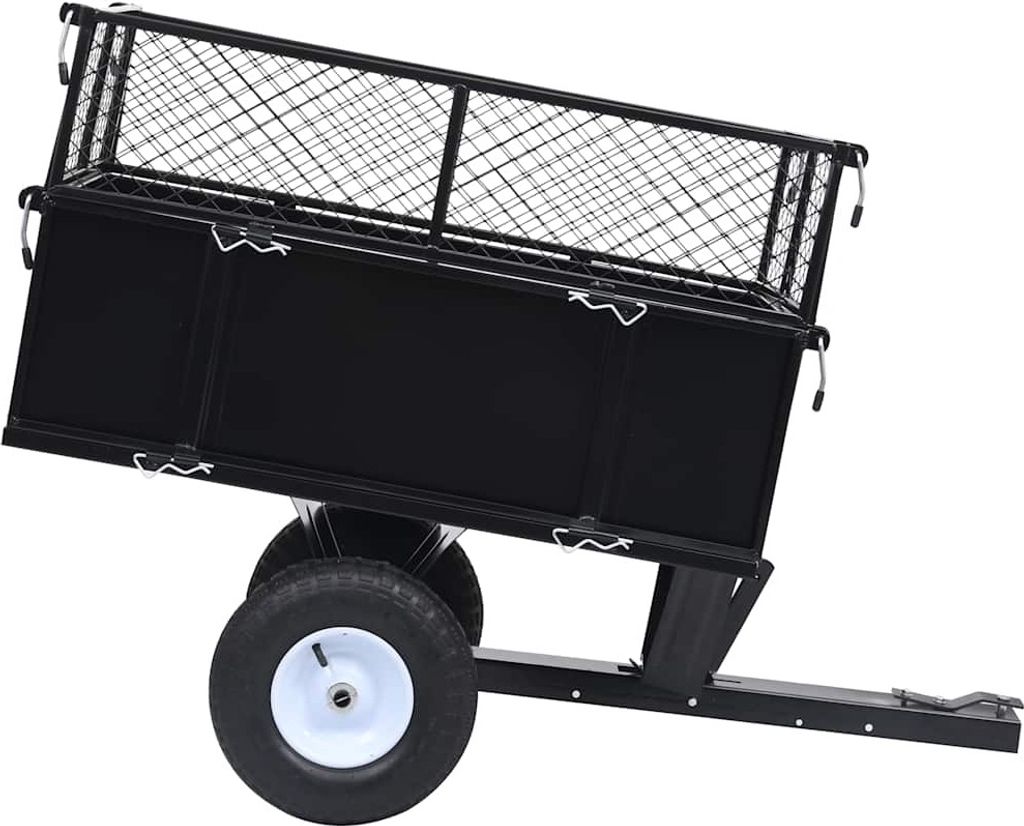 vidaXL Kippanhänger für Rasenmäher 150 kg Last Produktbild 
