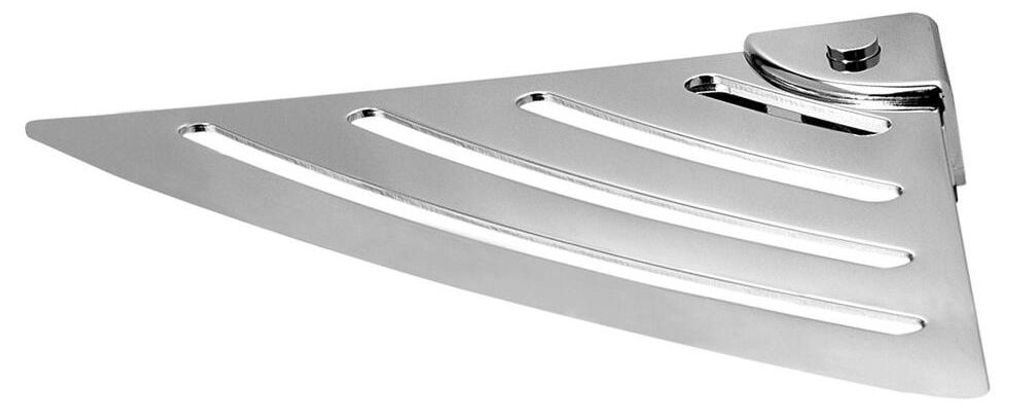 Mensola angolare per doccia, 178x178 mm, ABS/acciaio inox Immagine del prodotto 