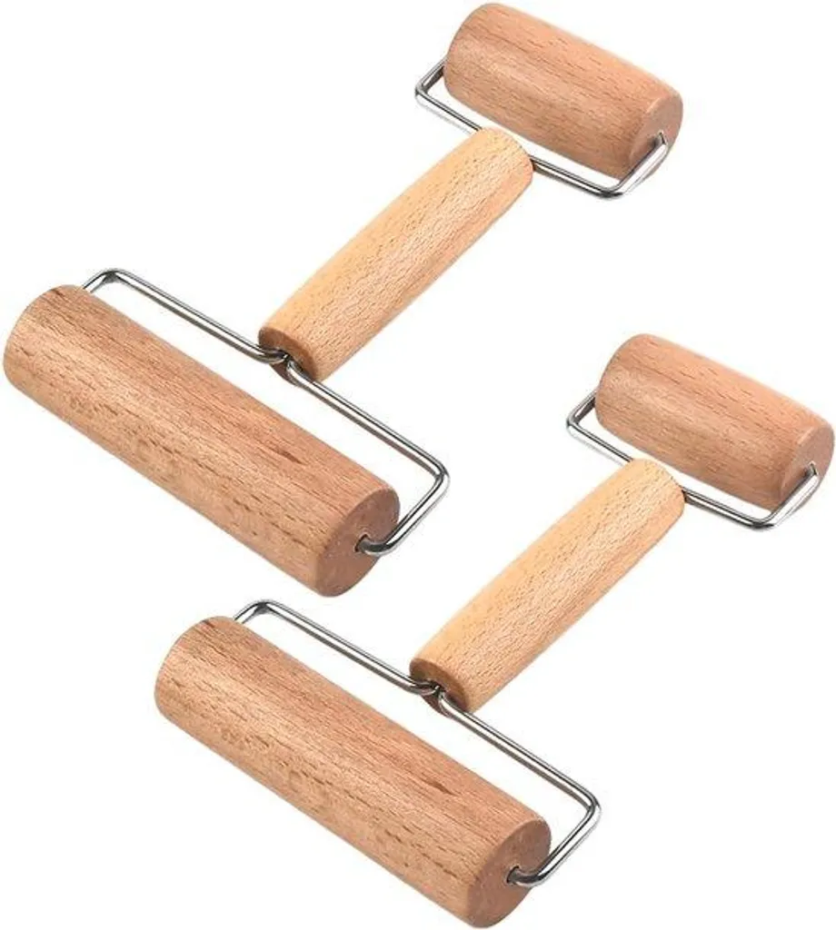 Bol de préparation en bois avec socle rotatif - Lot de 2 saladiers XL