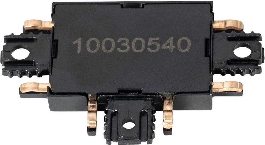 Lindby T-Verbinder Lumaro, schwarz, 5,4 cm, Kunststoff