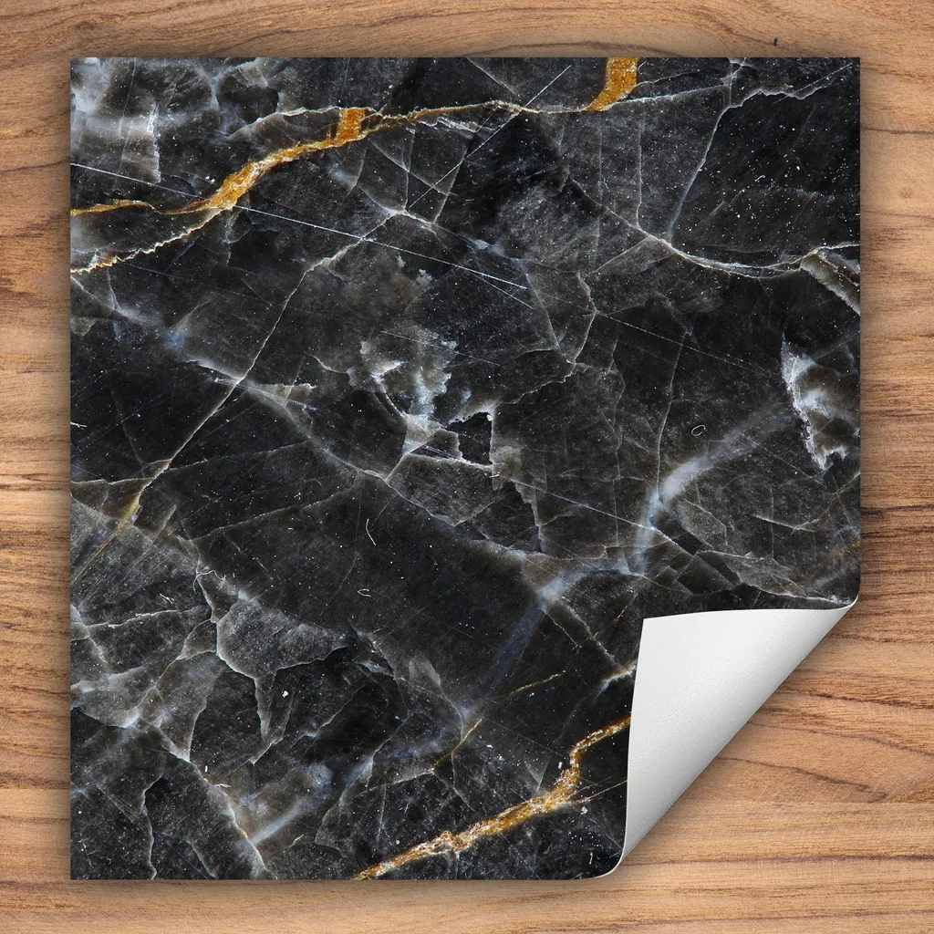 Copertura Piano Cottura Marmo Nero 50x52 - Protezione Antiscivolo - 2