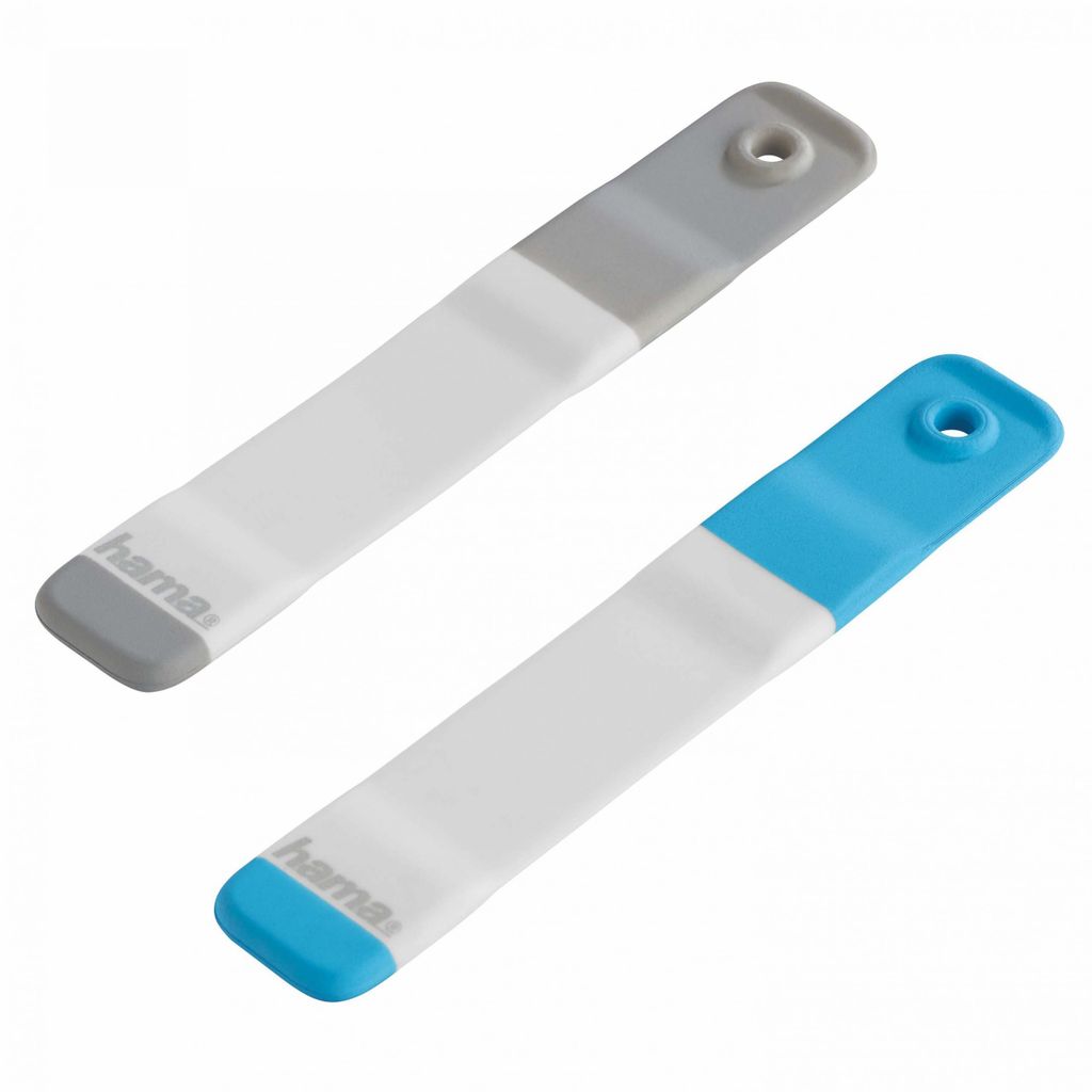 Hama Magnetischer Kabelbinder für Kopfhörer – 2 Stück, blau