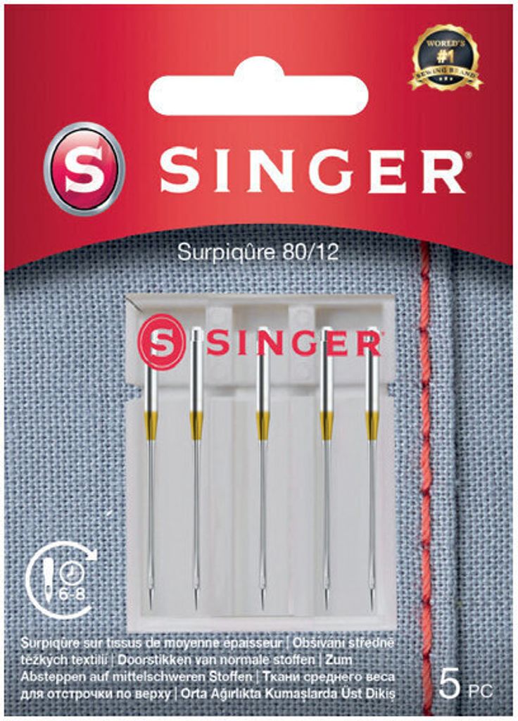Singer 5x80 Ihly do šijacích strojov Obrázok produktu 