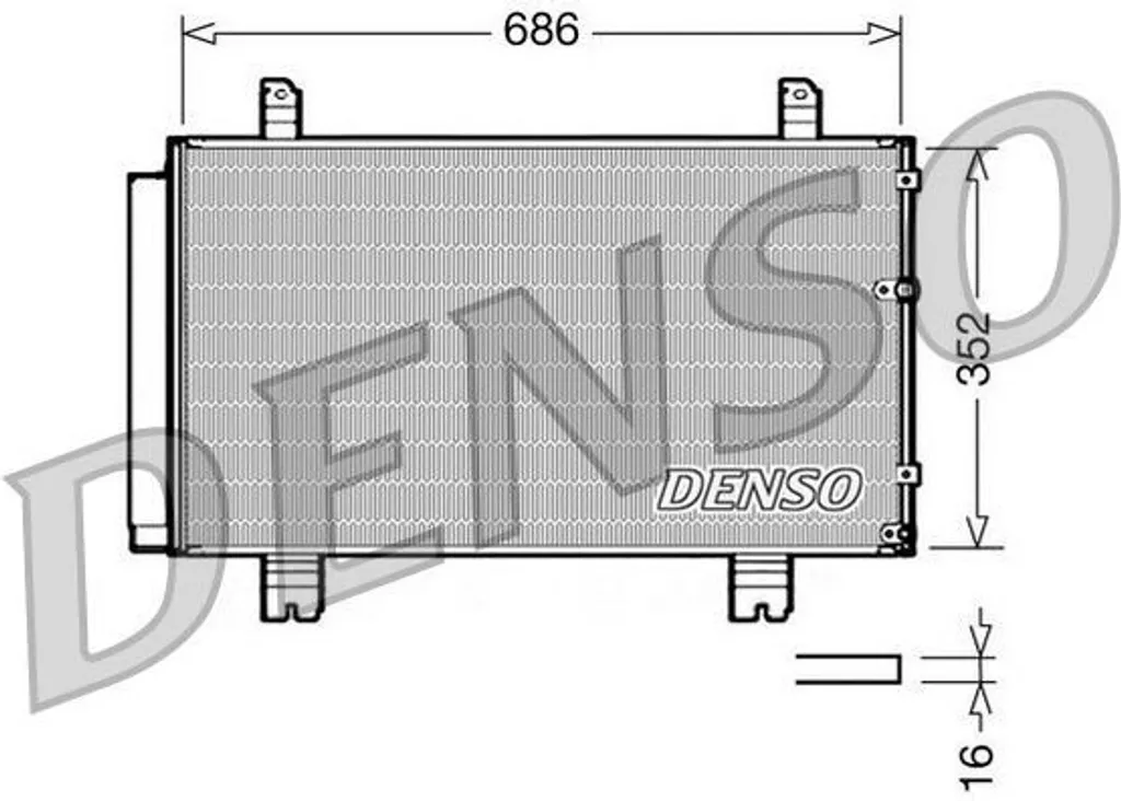 Condenseur de clim DENSO DCN51002 pour Lexus IS II et IS C (8846053030)