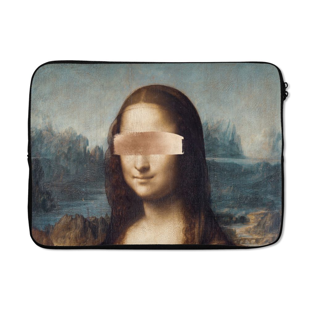 MuchoWow Laptop Hülle 13 Zoll Mona Lisa - Leonardo da Vinci - Roségold Laptoptasche - Laptophülle - Sleeve - Rundumschutz