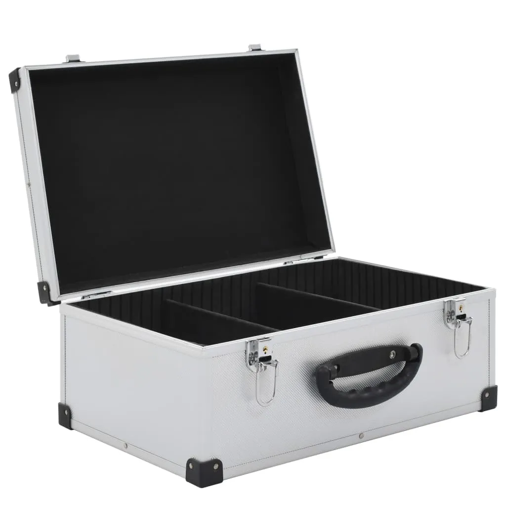 Coffret CD en Aluminium et ABS Argenté pour 60 Disques - Modèle Pro 01 - 5