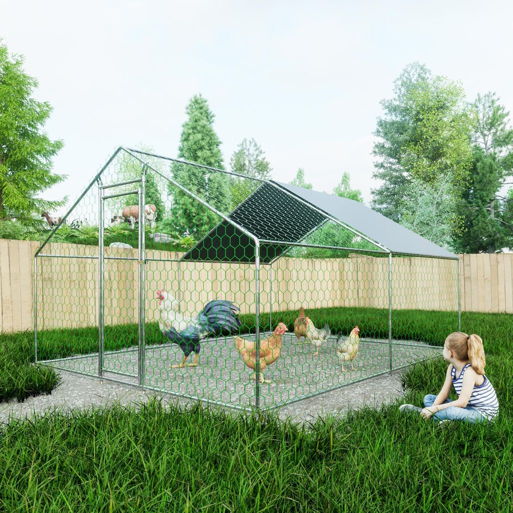 3x4x2m Hühnerstall mit Sicherheitsschloss und Wasserdichtes Produktbild 