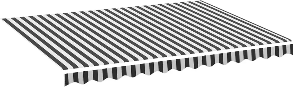 Telo Ricambio Tenda Sole 3,5x2,5m vidaXL Antracite-Bianco | UV-Stop - 1