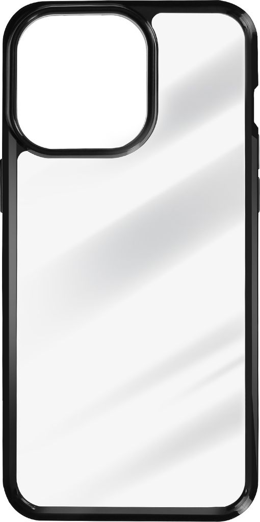 Stoßfest Hülle für iPhone 15 Pro Weiche Umrandung, Solid Frame – Rand Schwarz