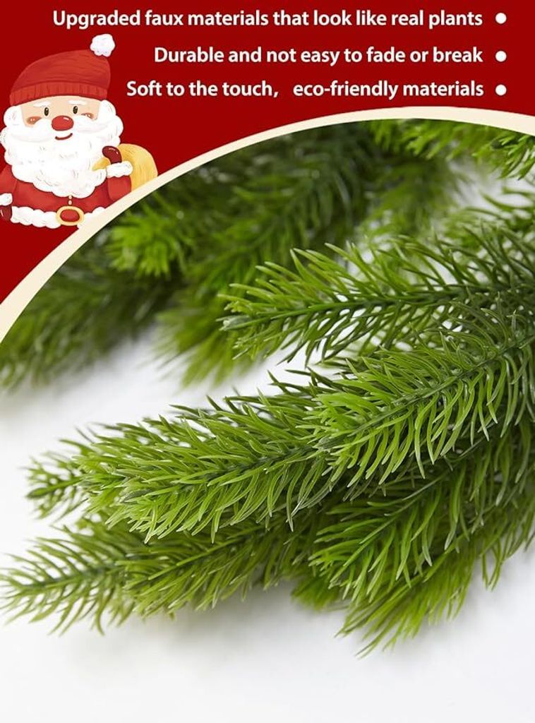 Kiefernkranz 1.8m langer knstlicher Weihnachtskranz, Mit